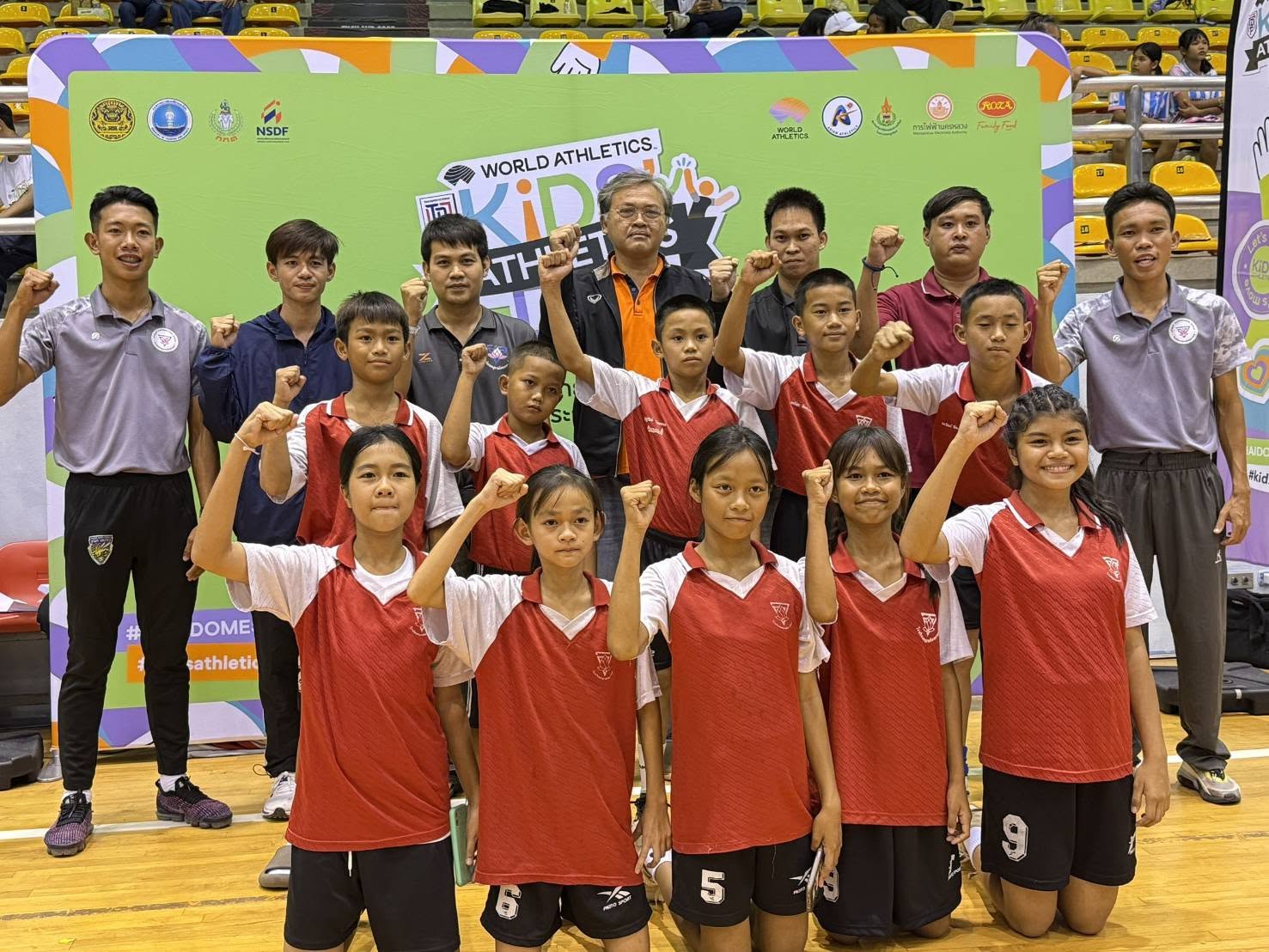 หมวดพลศึกษานำนักเรียนร่วม แข่งขัน Thai Domestic Power "Kid's Athletics" ณ สนามการกีฬาแห่งประเทศไทย จังหวัดนครราชสีมา